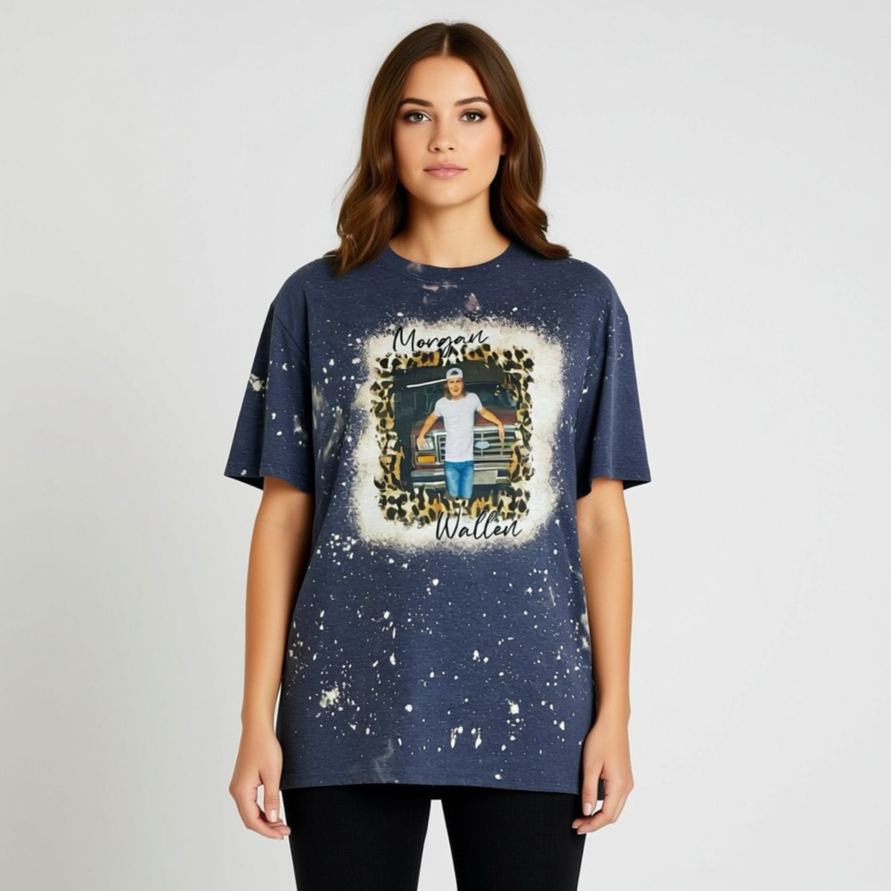 MORGAN WALLEN TIE DYE GRAPHIC LARGE TEE, GILDAN TAG